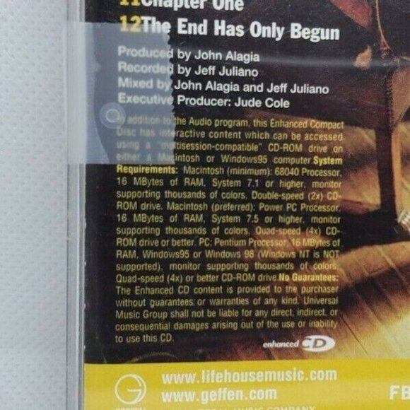 Lifehouse by Lifehouse (CD, 2005, Geffen) No Scratches Clean - Picture 4 of 8